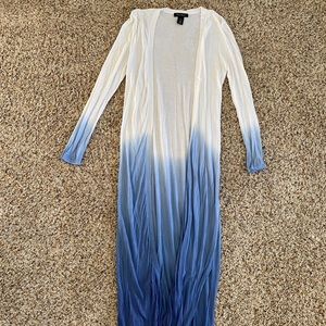 White House Black Market ombré maxi cardigan